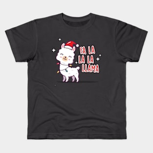 Fa la la la llama Kids T-Shirt